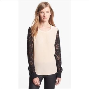 DIANE VON FURSTENBERG 2 Louisa Silk Lace Top